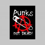 Punks not Dead - Anarchy  mikina s kapucou stiahnutelnou šnúrkami a klokankovým vreckom vpredu  